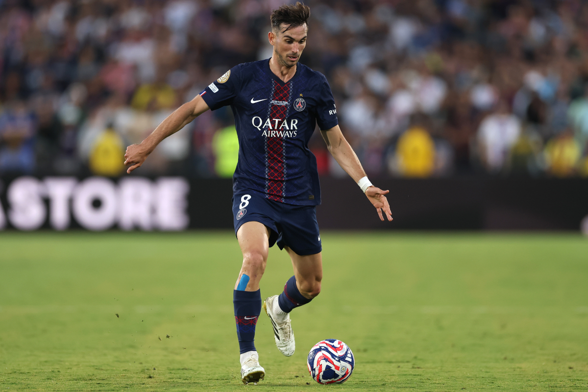 Fabian Ruiz in action for Paris Saint-Germain during a Club World Cup match.
