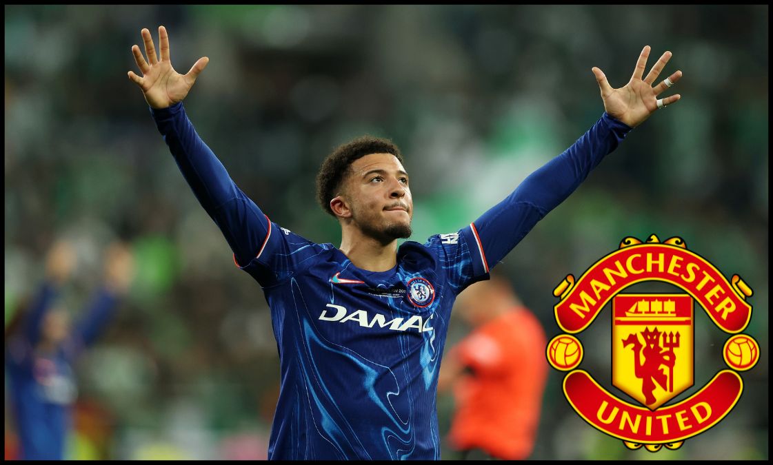 Jadon Sancho celebrating