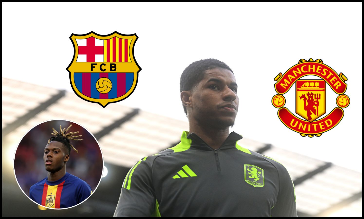 Marcus Rashford looking on