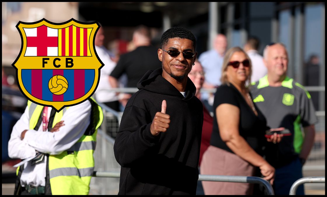 Marcus Rashford giving the thumps-up