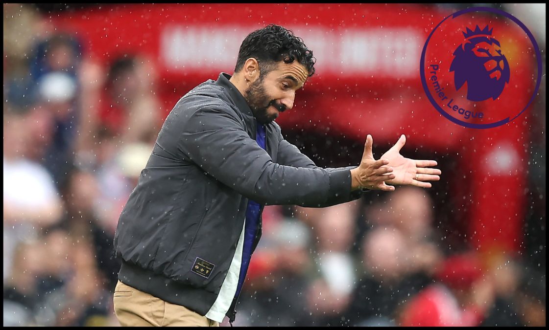 Ruben Amorim on the sidelines