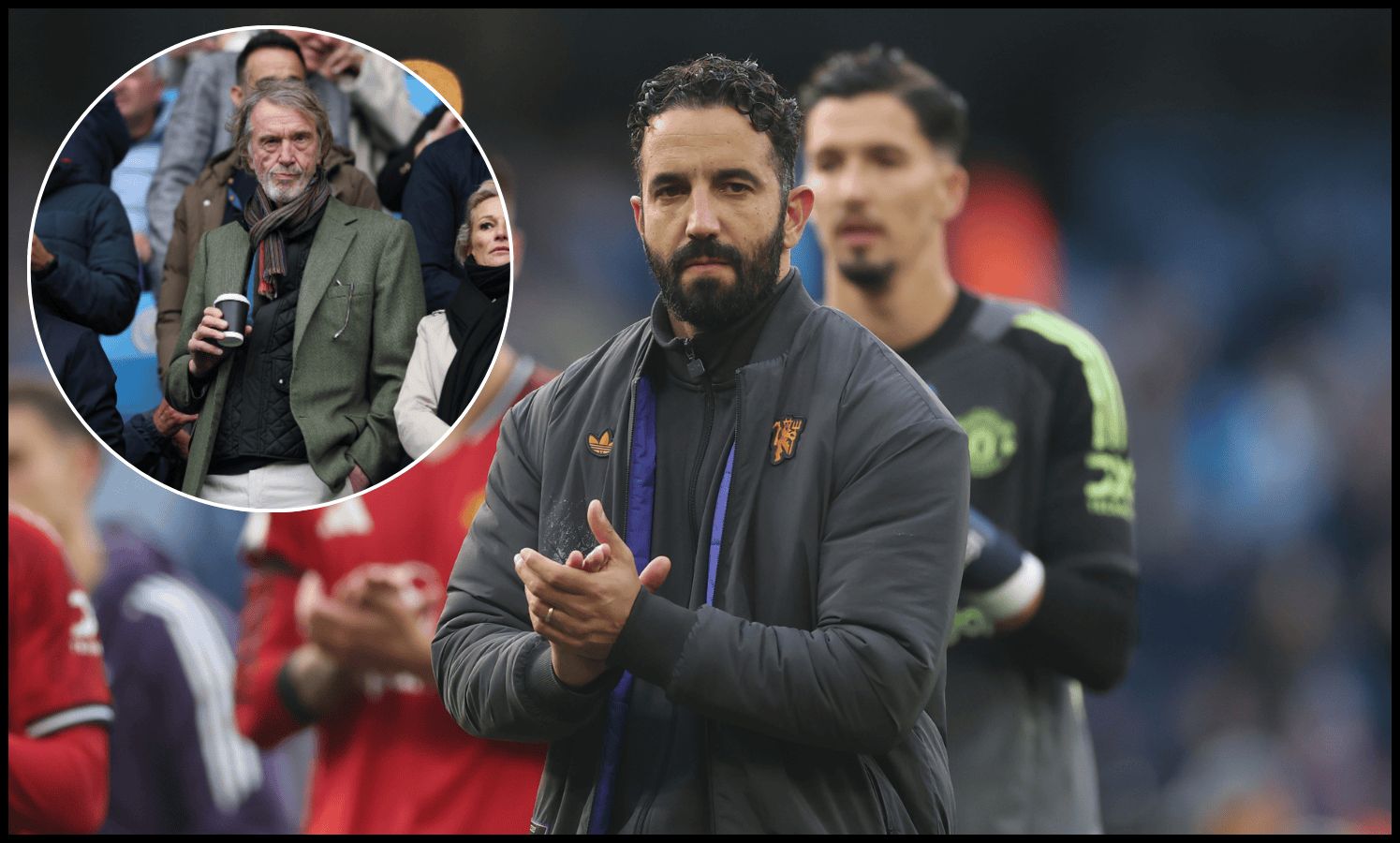 Ruben Amorim oklaskiwa fanów Man United.