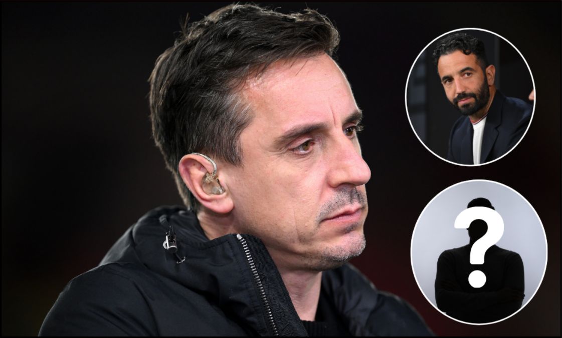 Gary Neville procurando por