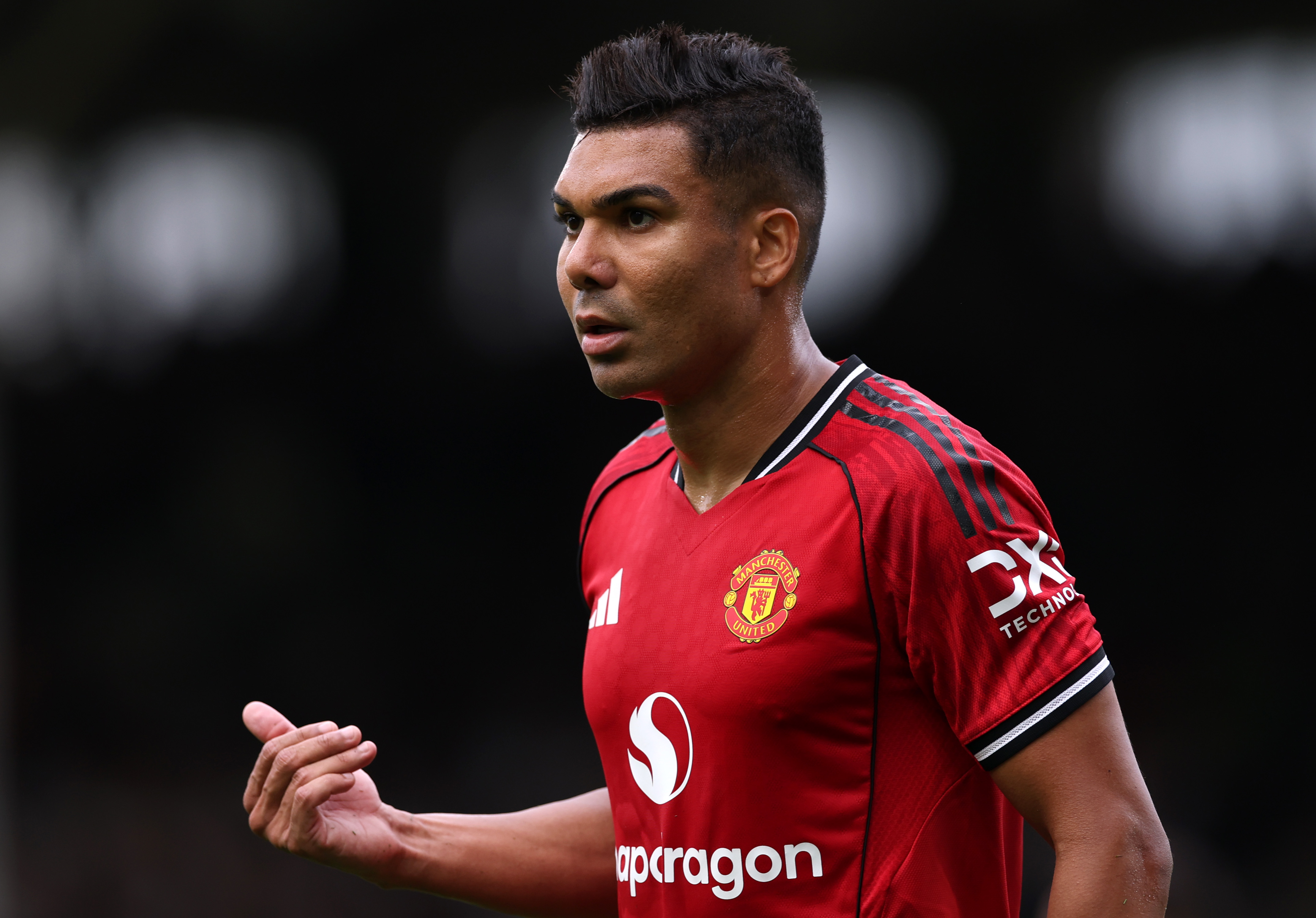 Casemiro in action for Man Utd