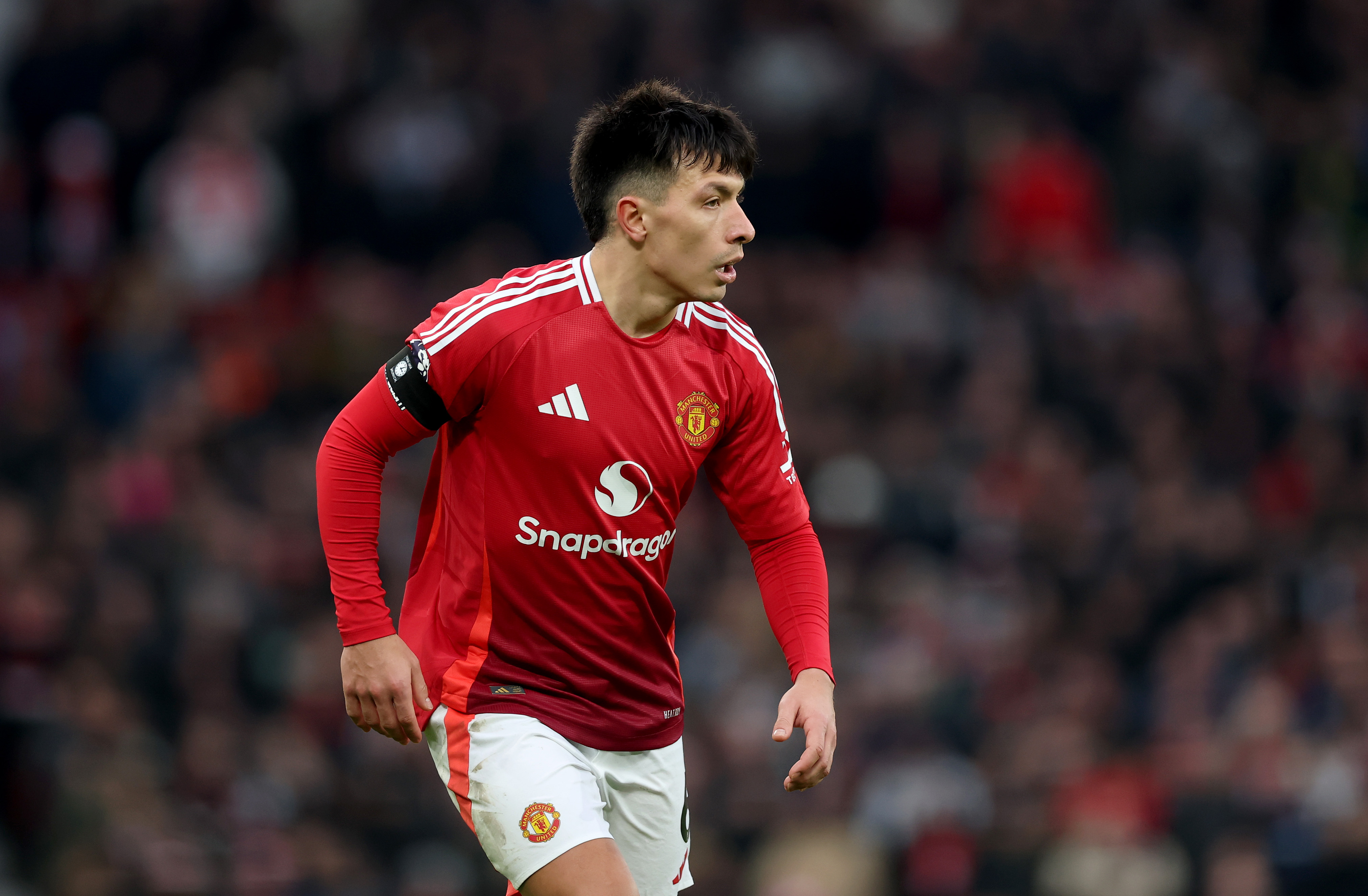 Lisandro Martinez in action for Man United against Crystal Palace.