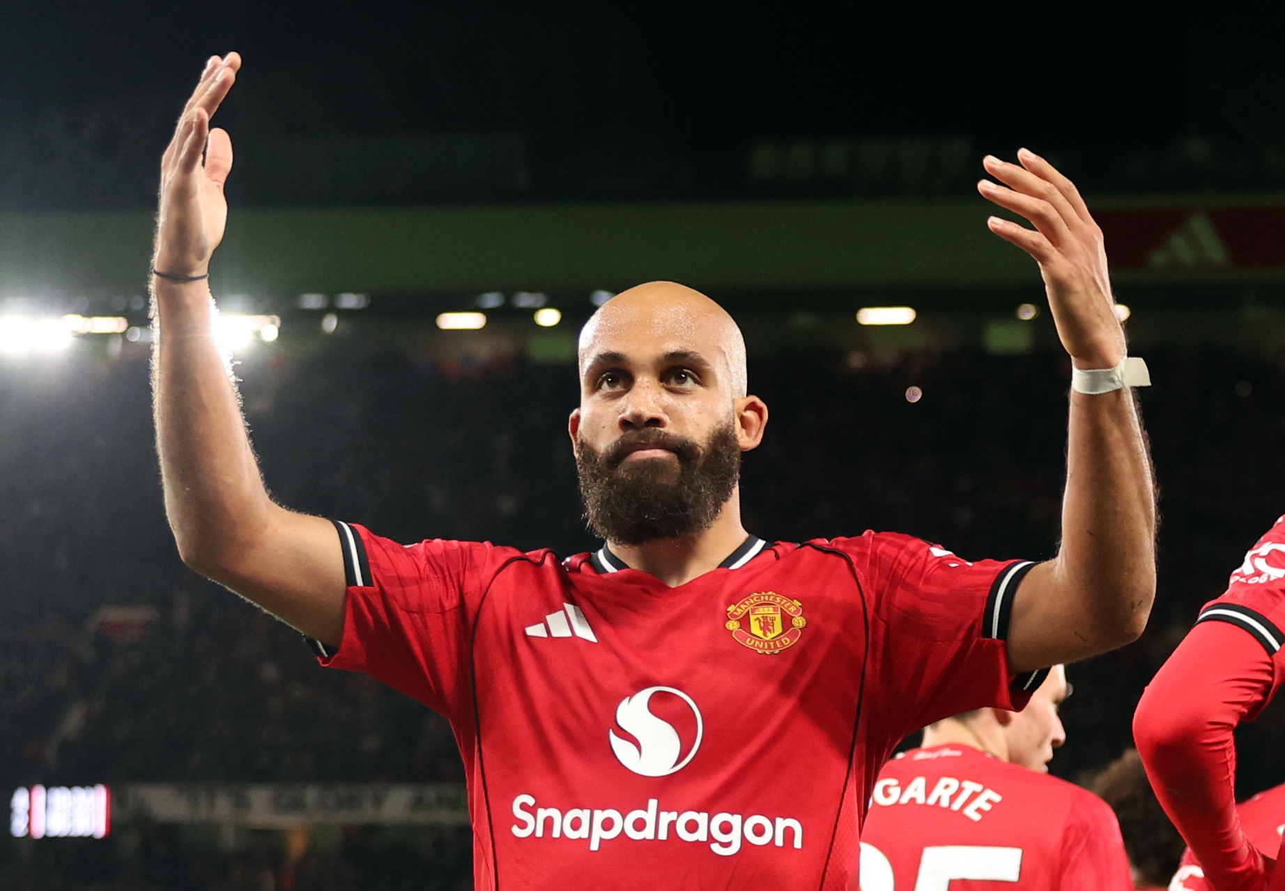 Bryan Mbeumo celebrates after scoring vs Brighton.