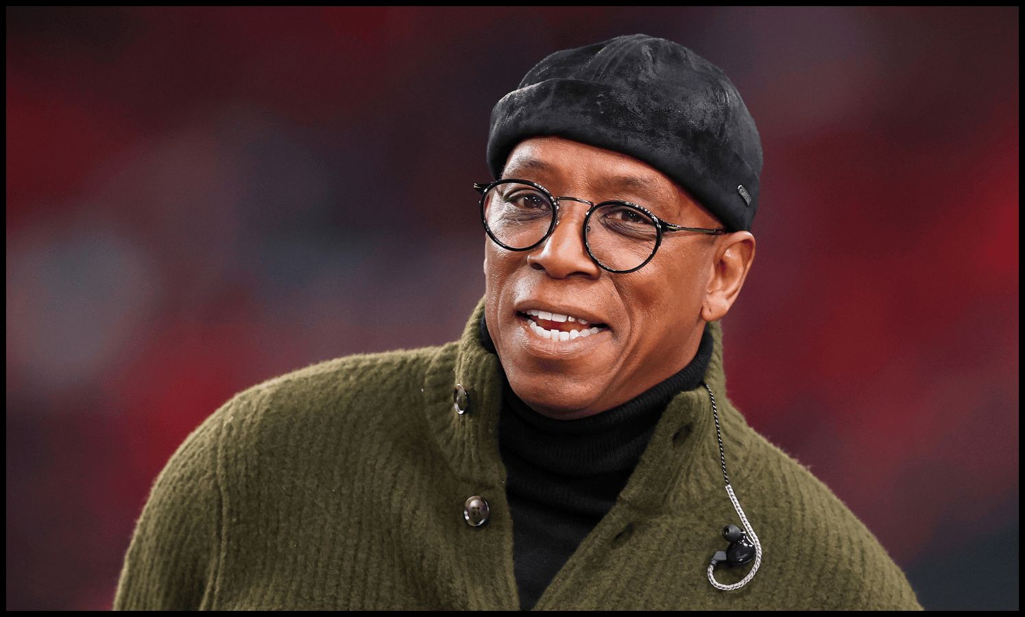 Ian Wright on punditry for ITV.