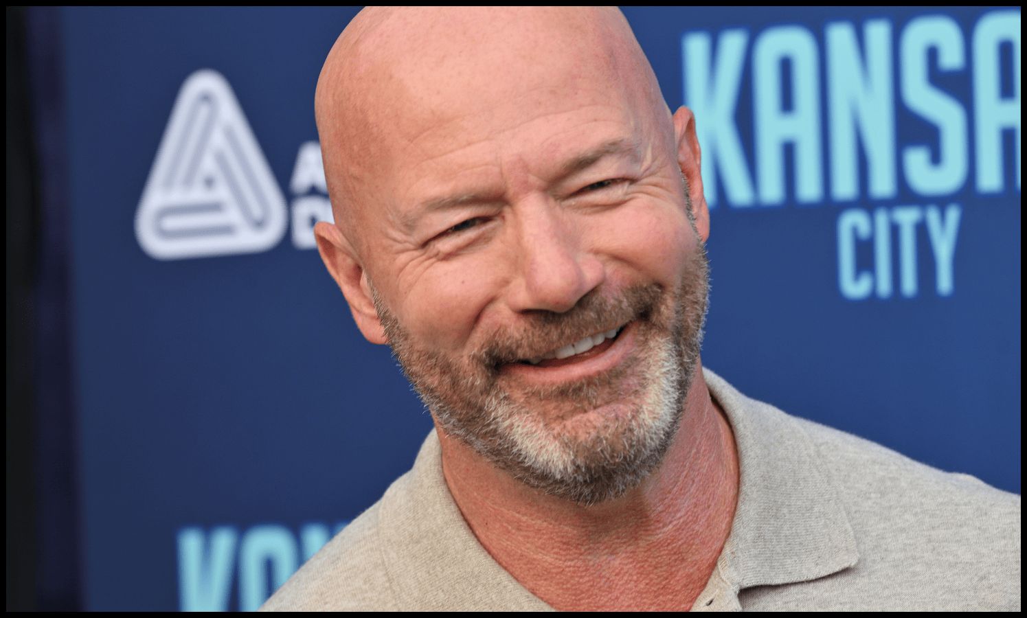 Alan Shearer attends a press event for the Premier League in Kansas.