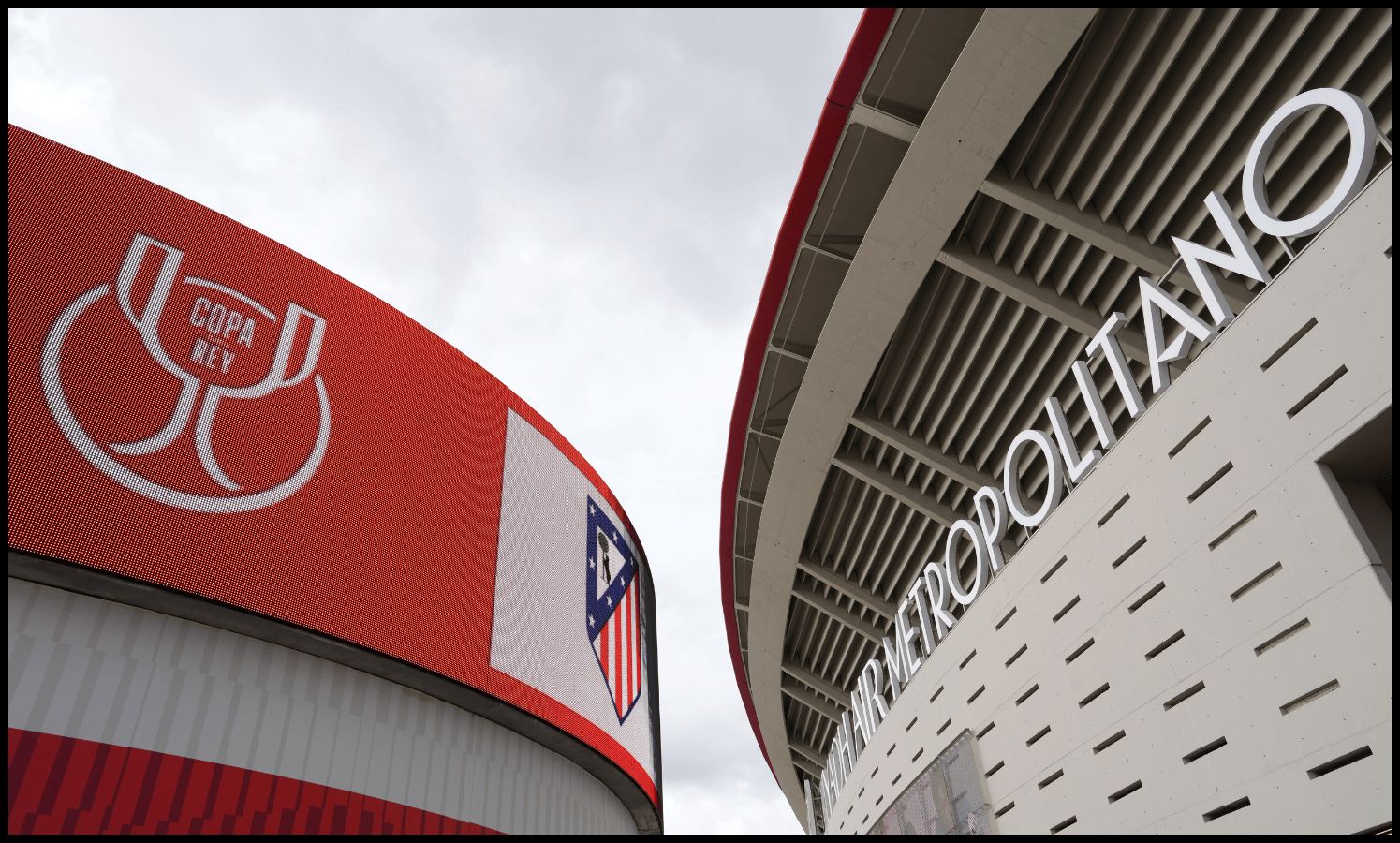 A general view of Atletico Madrid’s stadium.