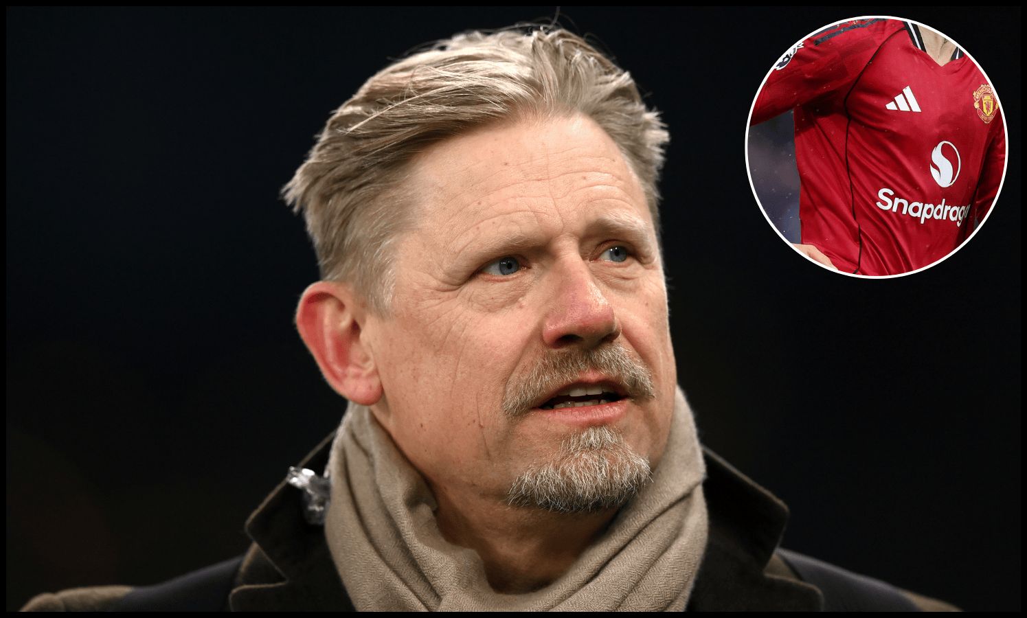 Peter Schmeichel para o jogo da Liga dos Campeões.