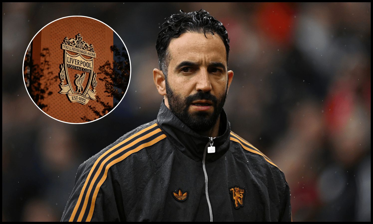 Ruben Amorim looks stressed from the touchline.