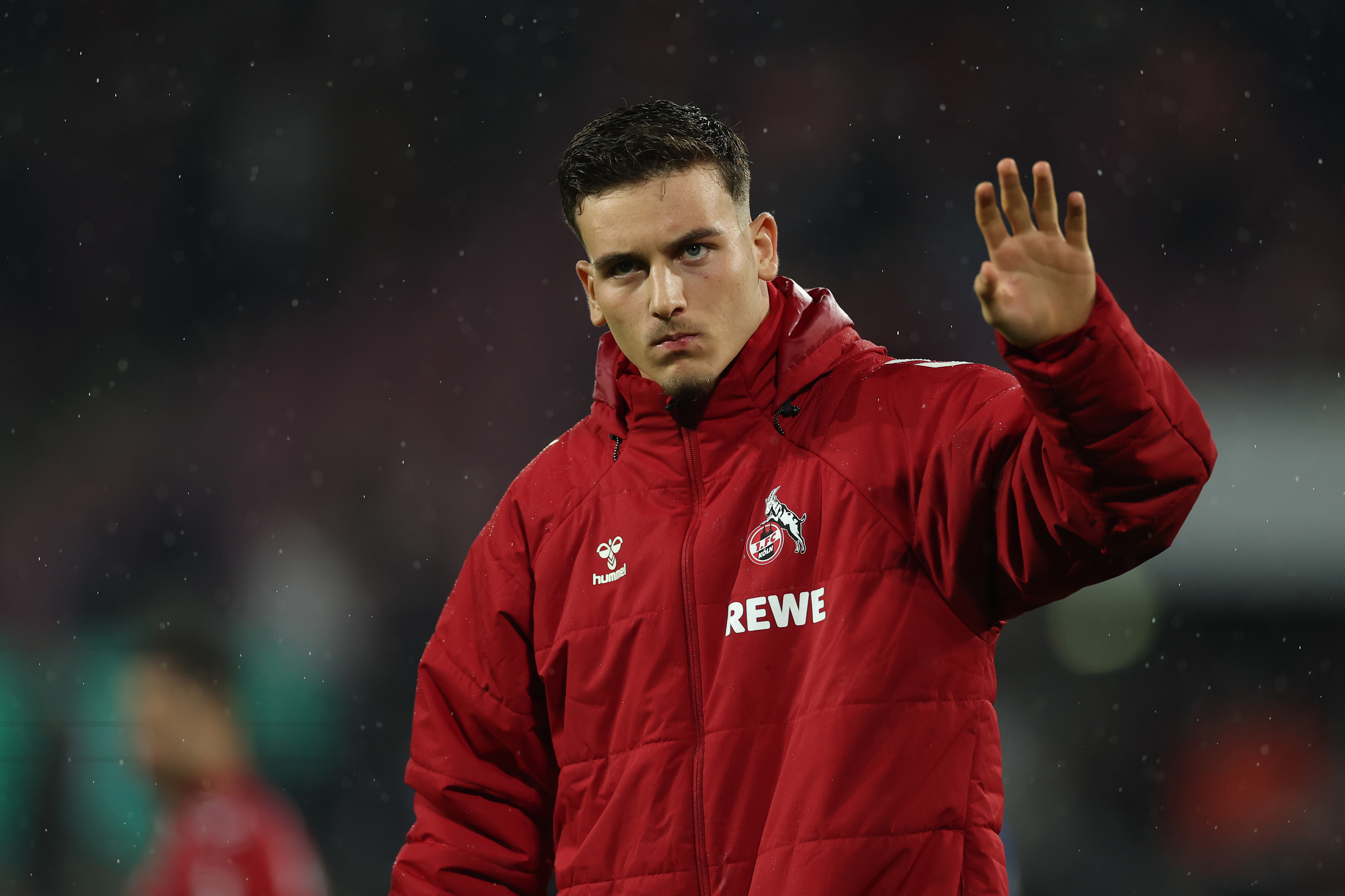 Said El Mala of 1. FC Koln looks dejected as he acknowledges the fans