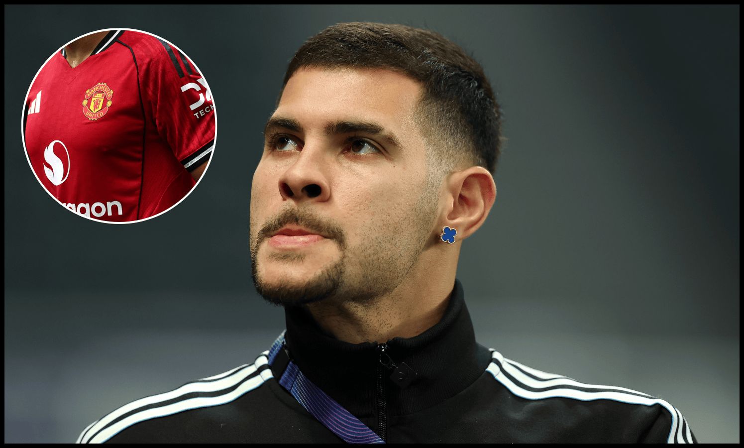 Bruno Guimaraes looks on.