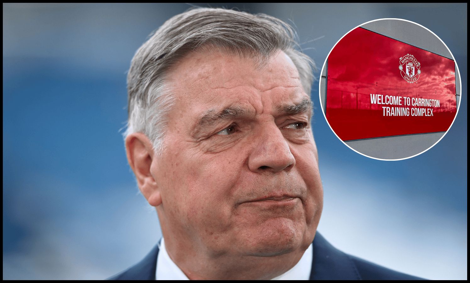 Sam Allardyce looks on.