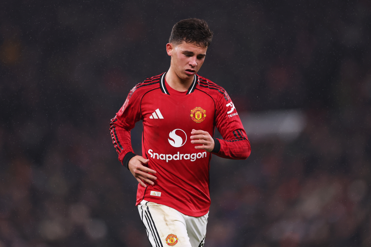 Shea Lacey reacts after being sent off.