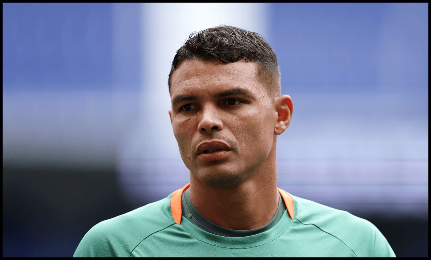 EAST RUTHERFORD, NEW JERSEY - JULY 07: Thiago Silva #3 of Fluminense FC looks on during a Fluminense FC Training Session ahead of their FIFA Club World Cup 2025 Semi-Final match between Fluminense FC and Chelsea FC at MetLife Stadium on July 07, 2025 in East Rutherford, New Jersey.
