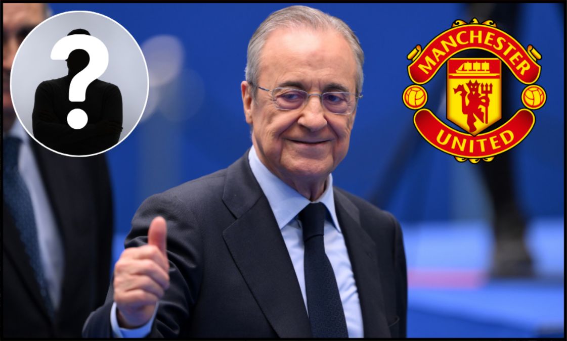 Real Madrid president Florentino Perez giving the thumbs-up