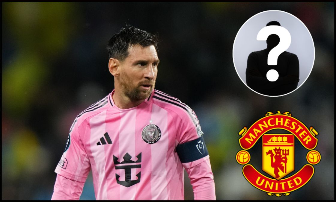 Lionel Messi looking on