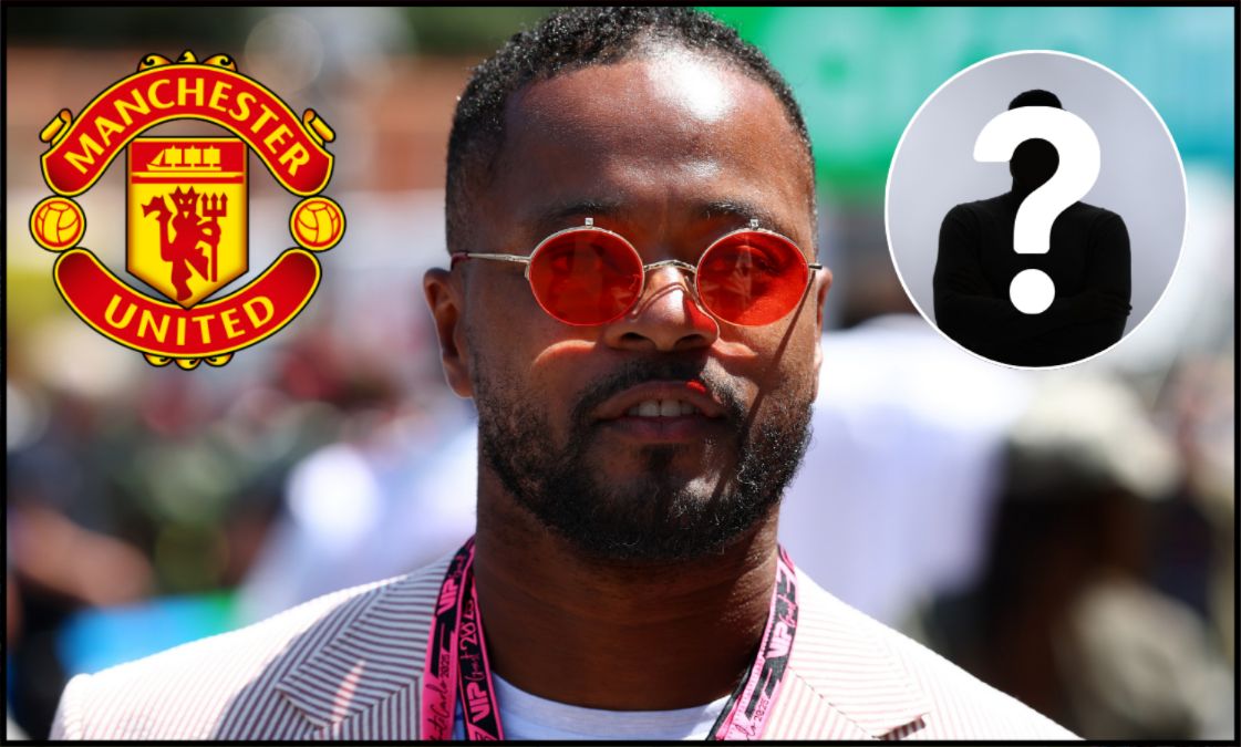 Patrice Evra looking on