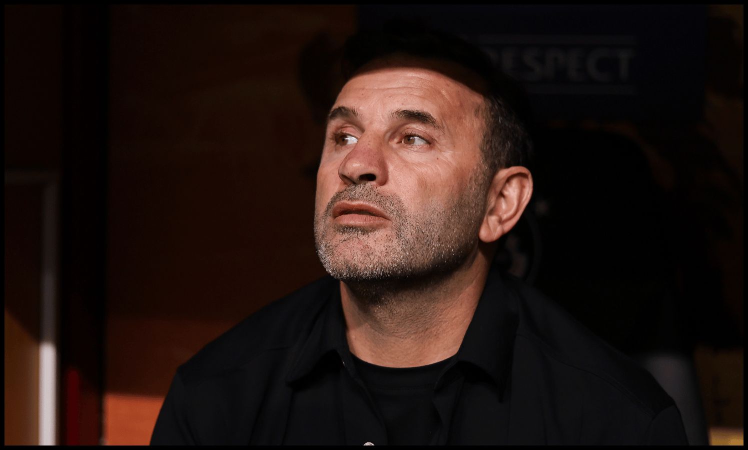 ISTANBUL, TURKEY - OCTOBER 22: Head coach Okan Buruk of Galatasaray looks on during the UEFA Champions League 2025/26 League Phase MD3 match between Galatasaray A.S. and FK Bodo/Glimt at Ali Sami Yen Spor Kompleksi on October 22, 2025 in Istanbul, Turkey.