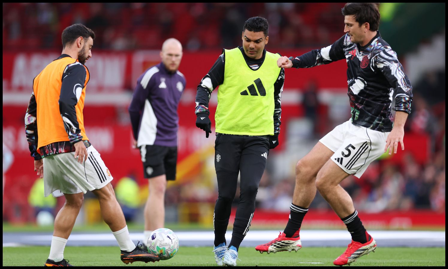 Bruno Fernandes, Casemiro and Harry Maguire